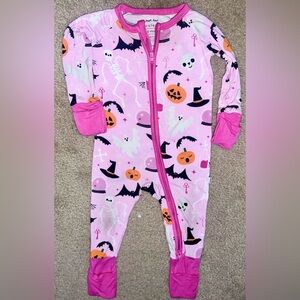 Little Sleepies Pink Halloween Print 3-6m